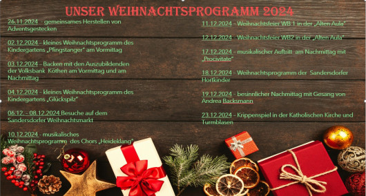 Weihnachtsprogramm 2024